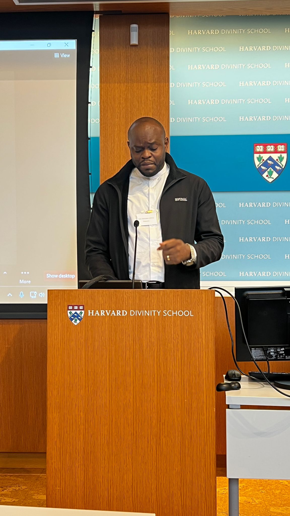 At Harvard Divinity School, 2023
